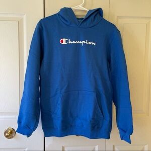 Champion Kids Pullover Hoodie, Script Logo NWOT